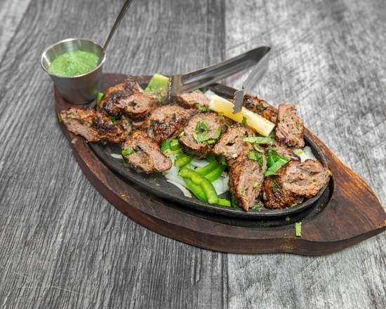 Lamb Seekh Kebab.